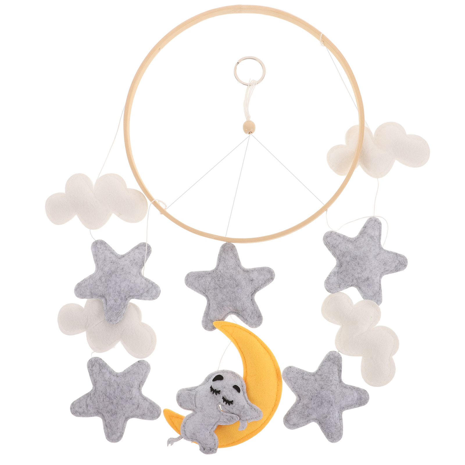 Baby Nursery Hanging Decor - Felt Animal Crib Mobile Cute Elephant