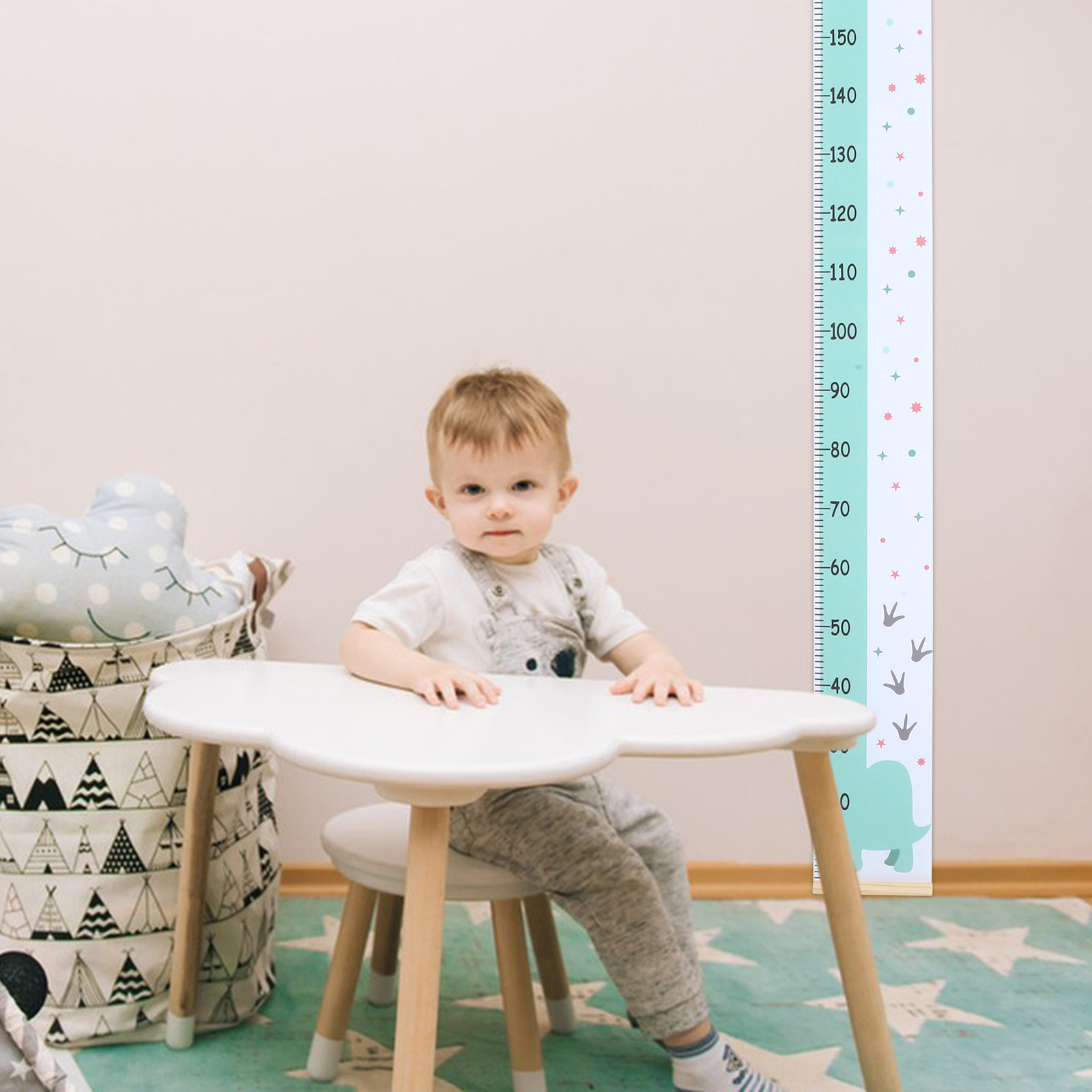 Baby Nursery Hanging Decor - Child Growth Chart Wall Hanging Height