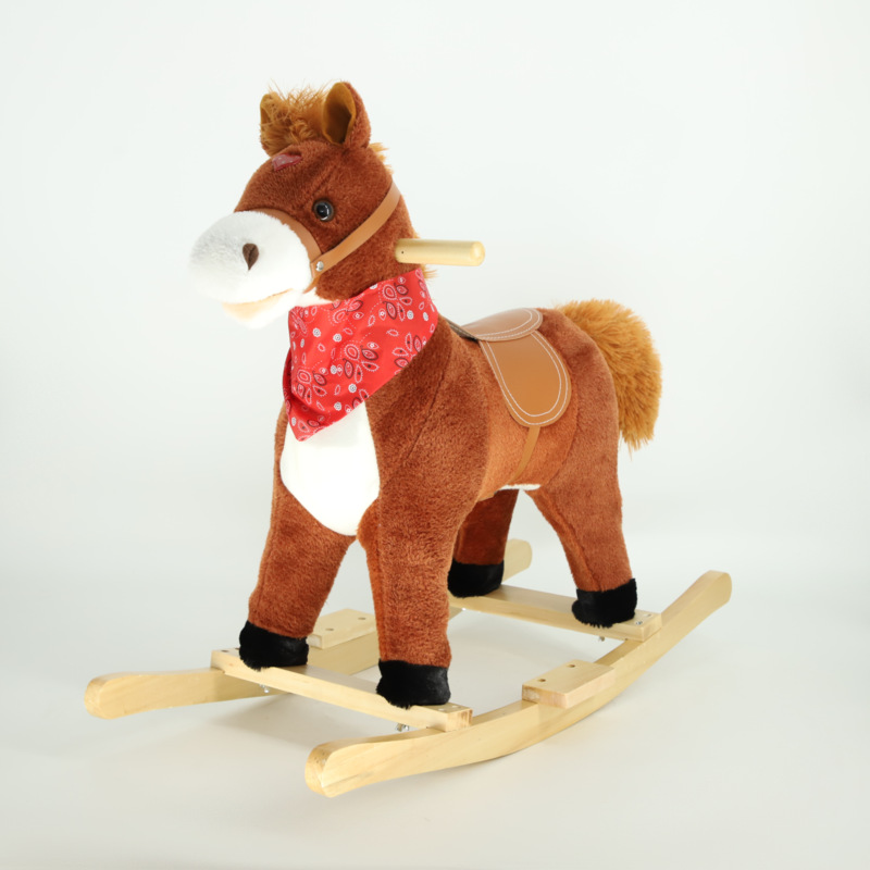 Baby Nursery Rocking Chair - Kids Rocking Horse Wooden Animal Rocker