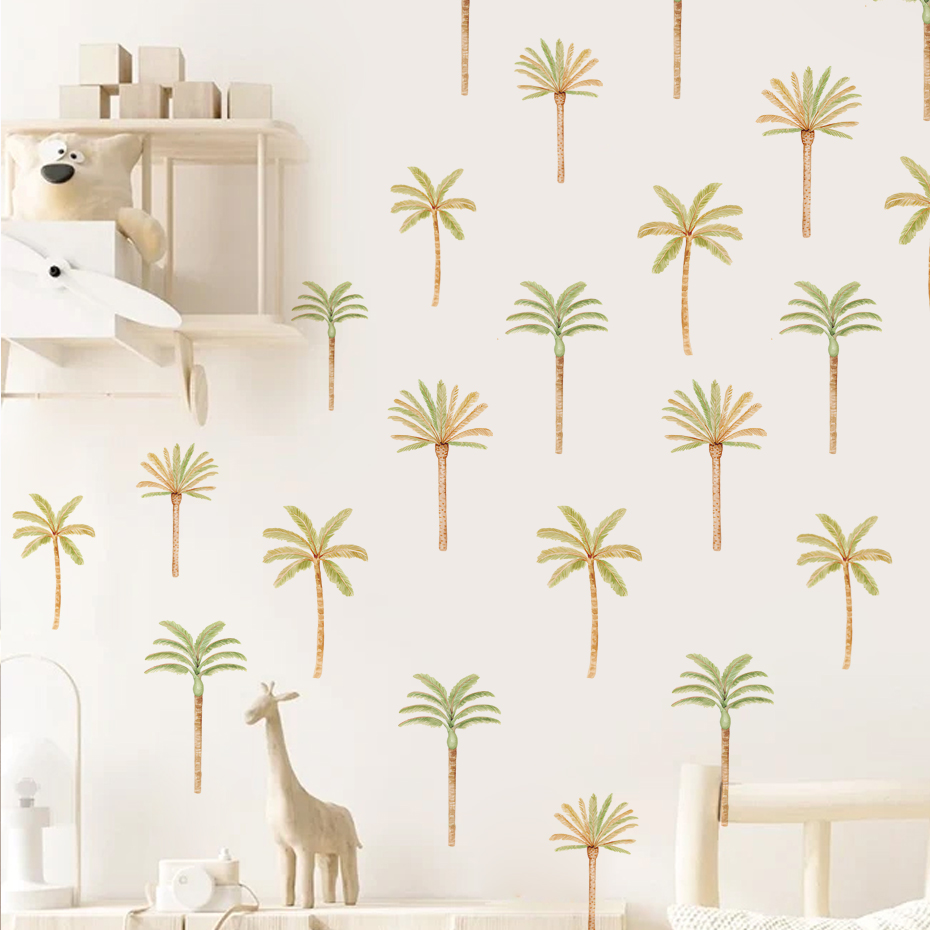 Boho Coconut Palm Tree Wall St - Baby Nursery Hanging Decor ulasan dan harga