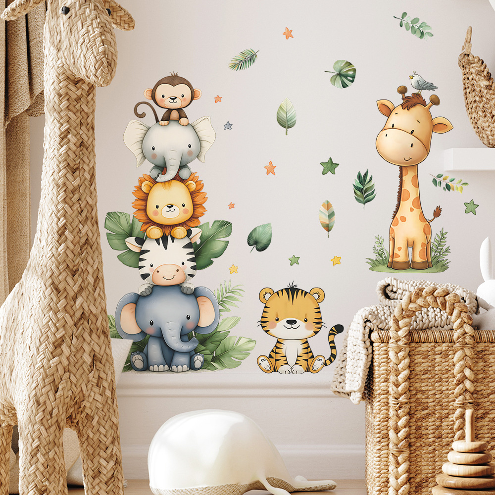 Boho Forest Animals Wall Stick - Baby Nursery Giraffe ulasan dan harga