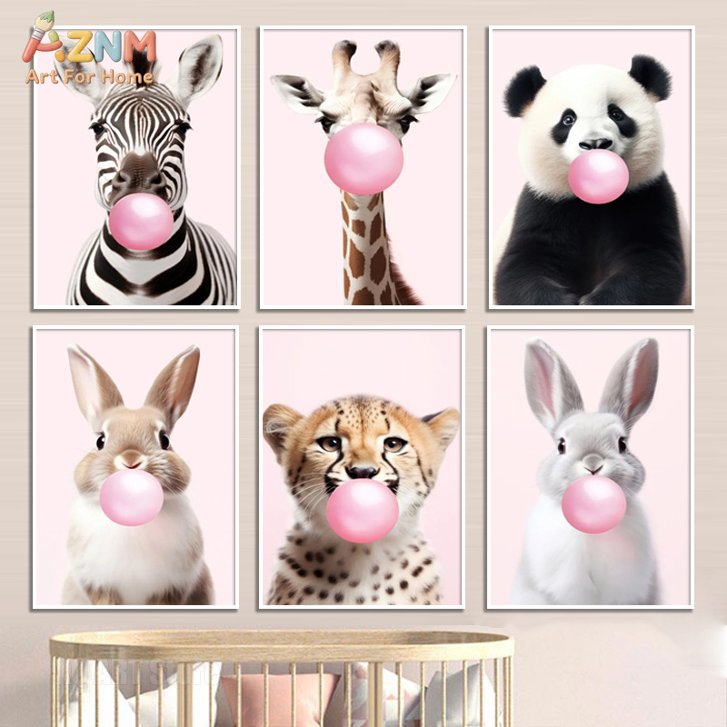 Cute Pink Panda Giraffe Bunny  - Baby Nursery Giraffe ulasan dan harga
