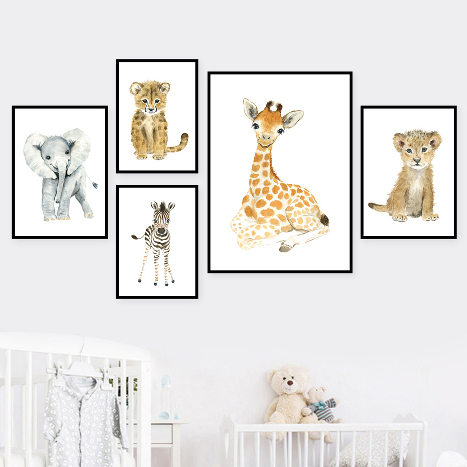 Elephant Fox Zebra Giraffe Leo - Baby Nursery Giraffe ulasan dan harga