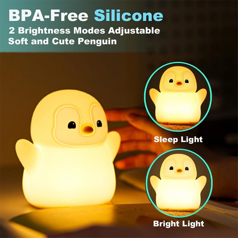 NEW Penguin Night Light Silico - Baby Nursery Table ulasan dan harga