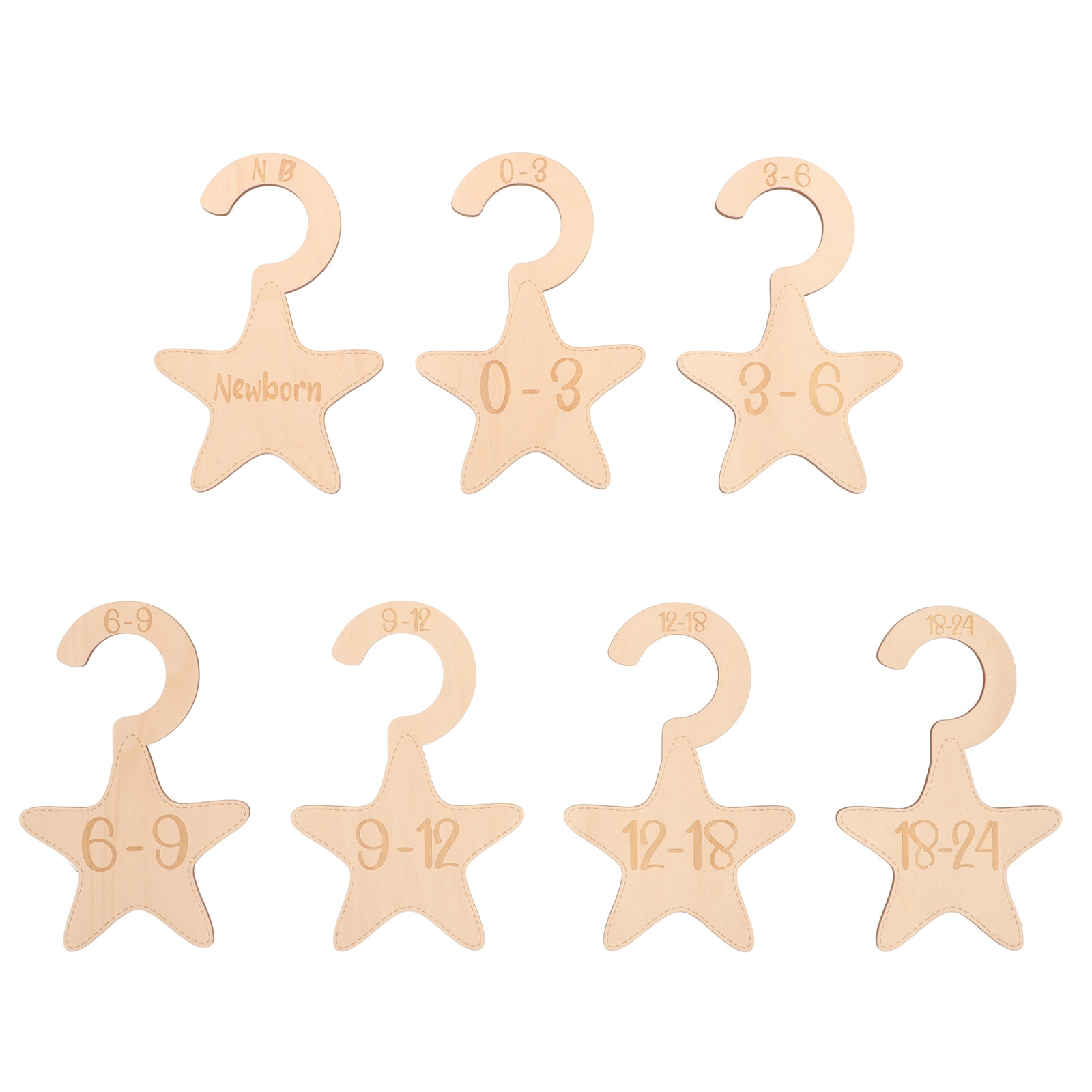 7Pcs Baby Clothes Closet Divid - Baby Nursery Storage ulasan dan harga