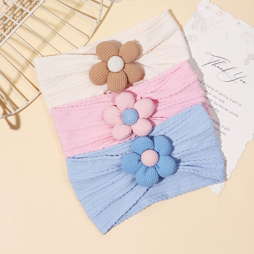 Cute Flower Infant Wide Headba - Baby Wrap Stretchy ulasan dan harga