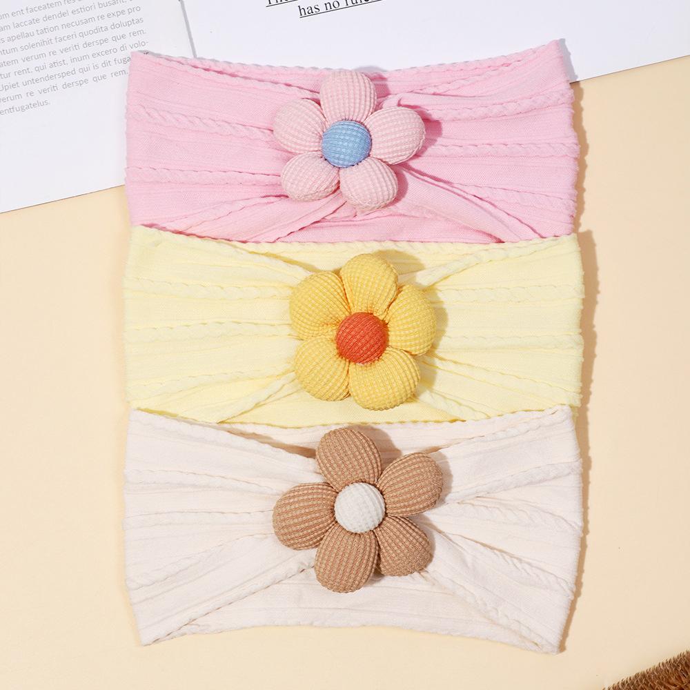 Cute Flower Infant Wide Headba - Baby Wrap Stretchy ulasan dan harga