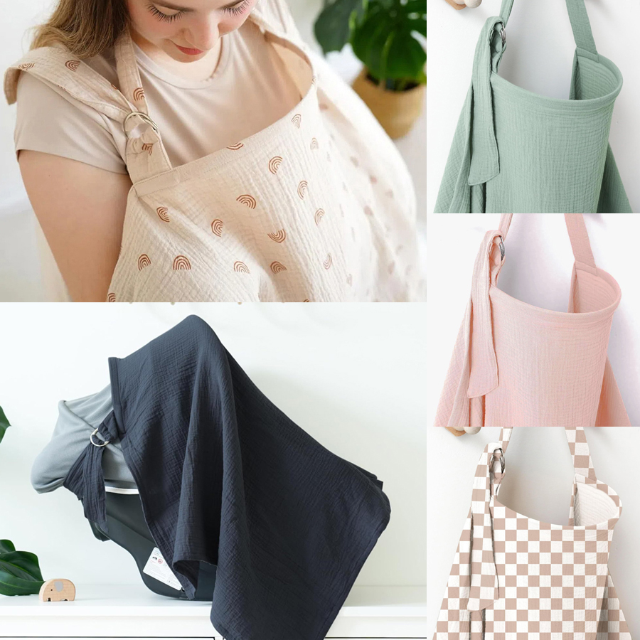 Muslin Breastfeeding Cover Por - Baby Nursery Hospital ulasan dan harga