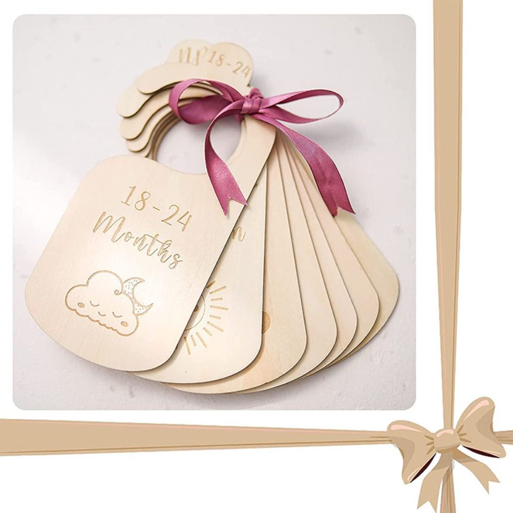 7/8Pcs Wood Baby Closet Divide - Baby Nursery Hangers ulasan dan harga