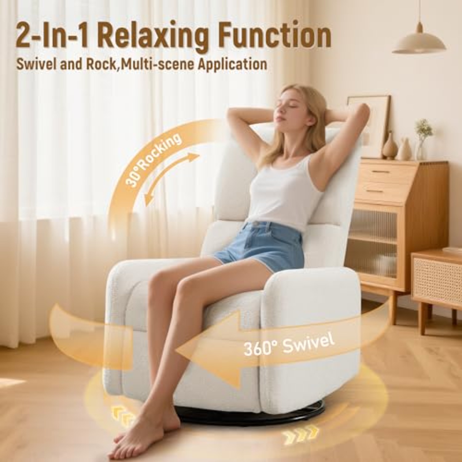 360° Rocking Chair, Nursery Ro - Baby Nursery Rocking Chair ulasan dan harga
