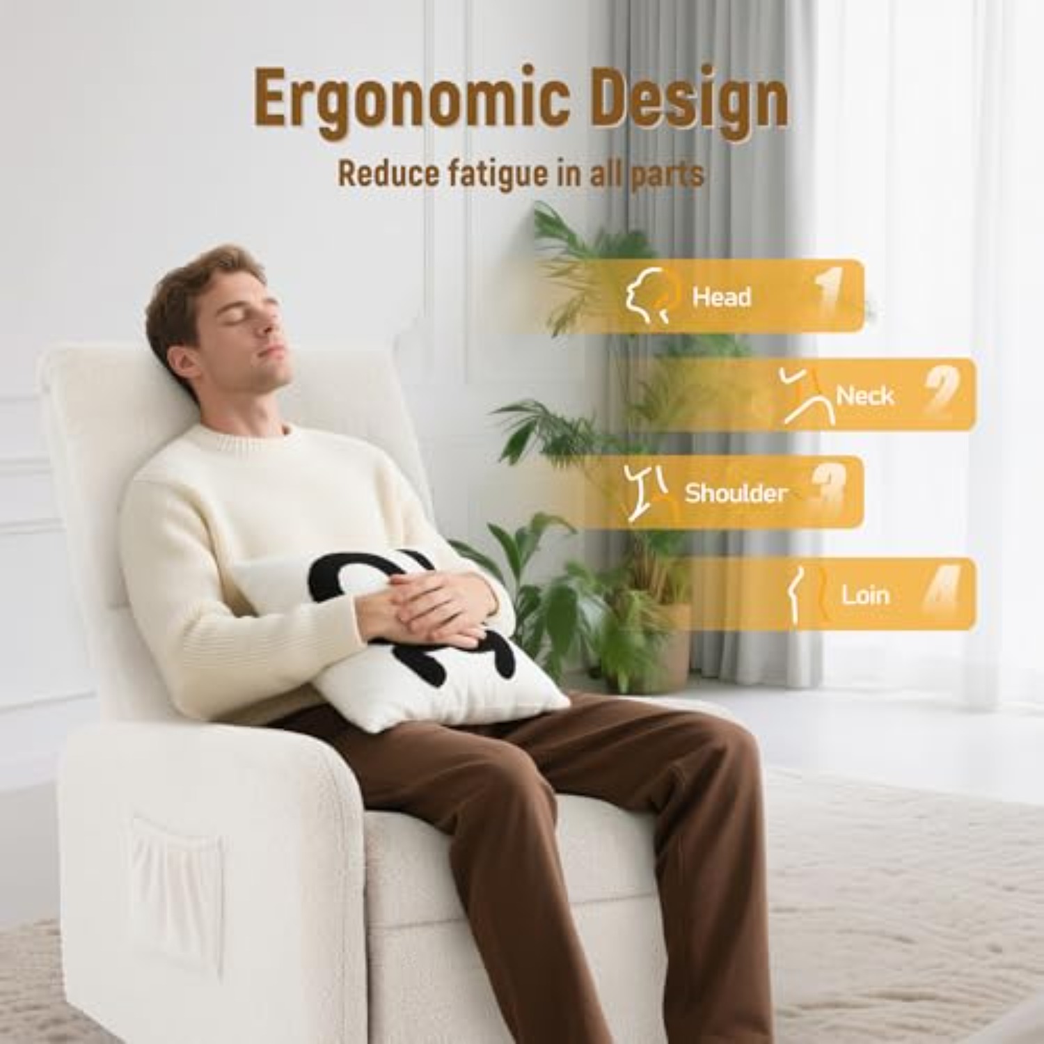 360° Rocking Chair, Nursery Ro - Baby Nursery Rocking Chair ulasan dan harga