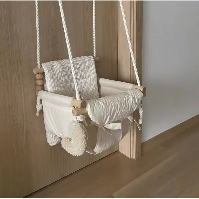 Newborn Wooden Hanging Rocking - Baby Nursery Rocking Chair ulasan dan harga