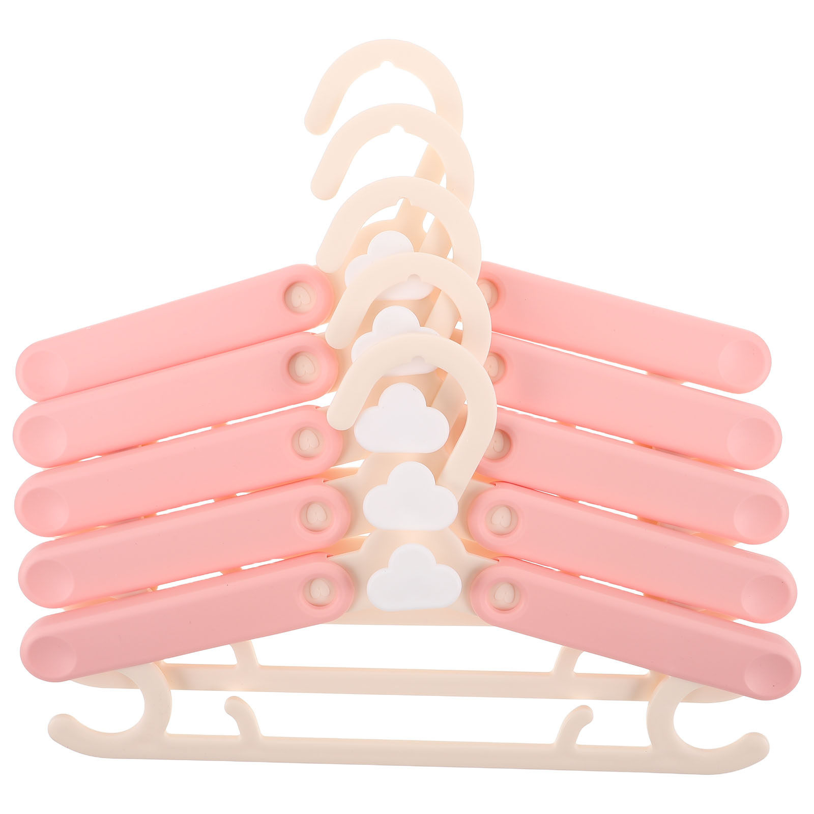 5Pcs Kids Adjustable Plastic H - Baby Nursery Hangers ulasan dan harga