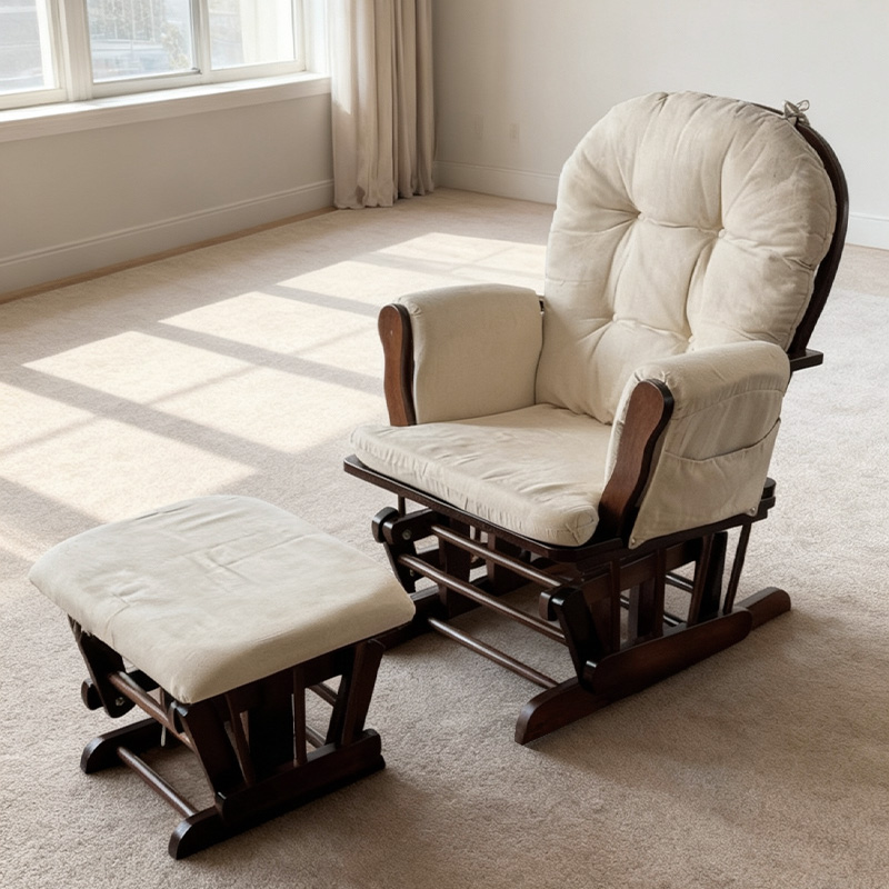 Modern Wood Maternity Mummy Nu - Baby Nursery Rocking Chair ulasan dan harga
