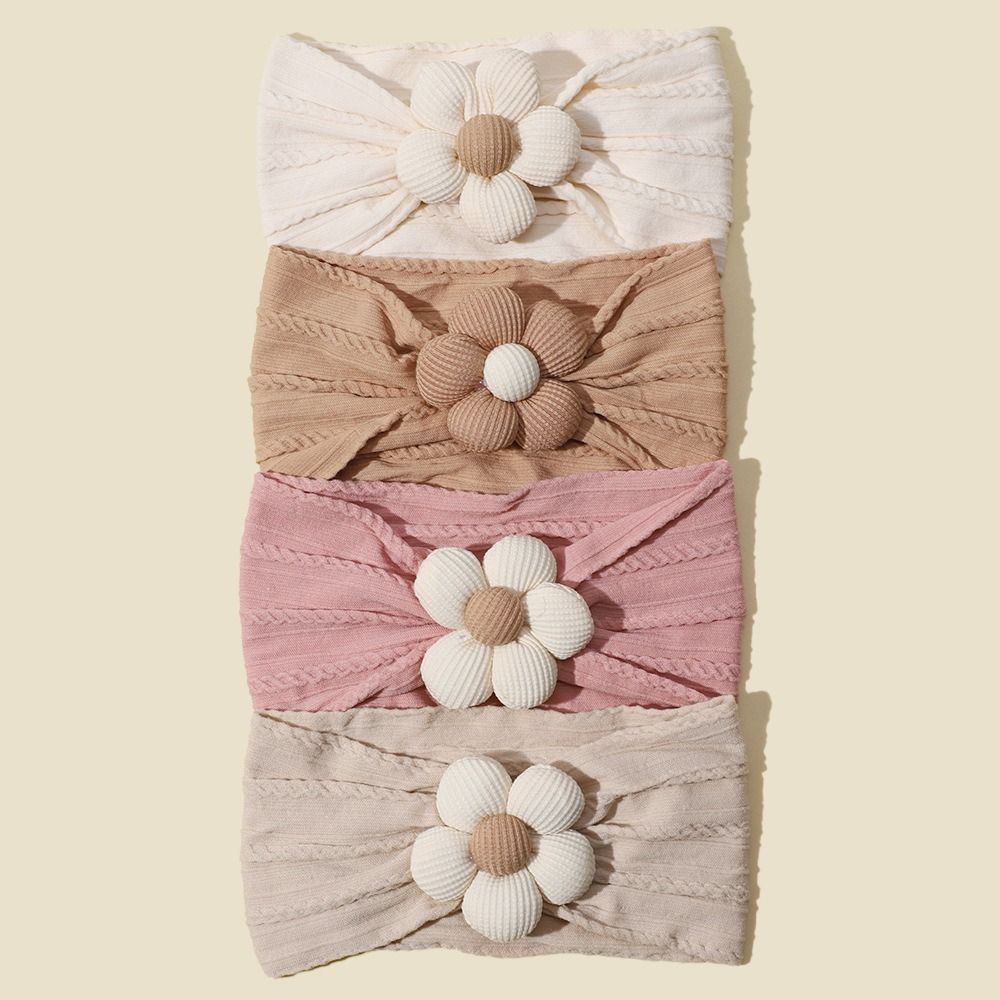 Cute Flower Infant Wide Headba - Baby Wrap Stretchy ulasan dan harga