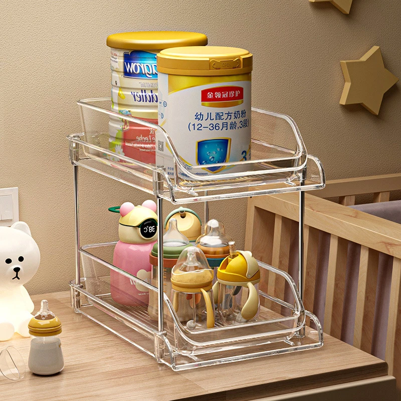 2 Tier Clear Multi-layer Baby  - Baby Nursery Storage ulasan dan harga