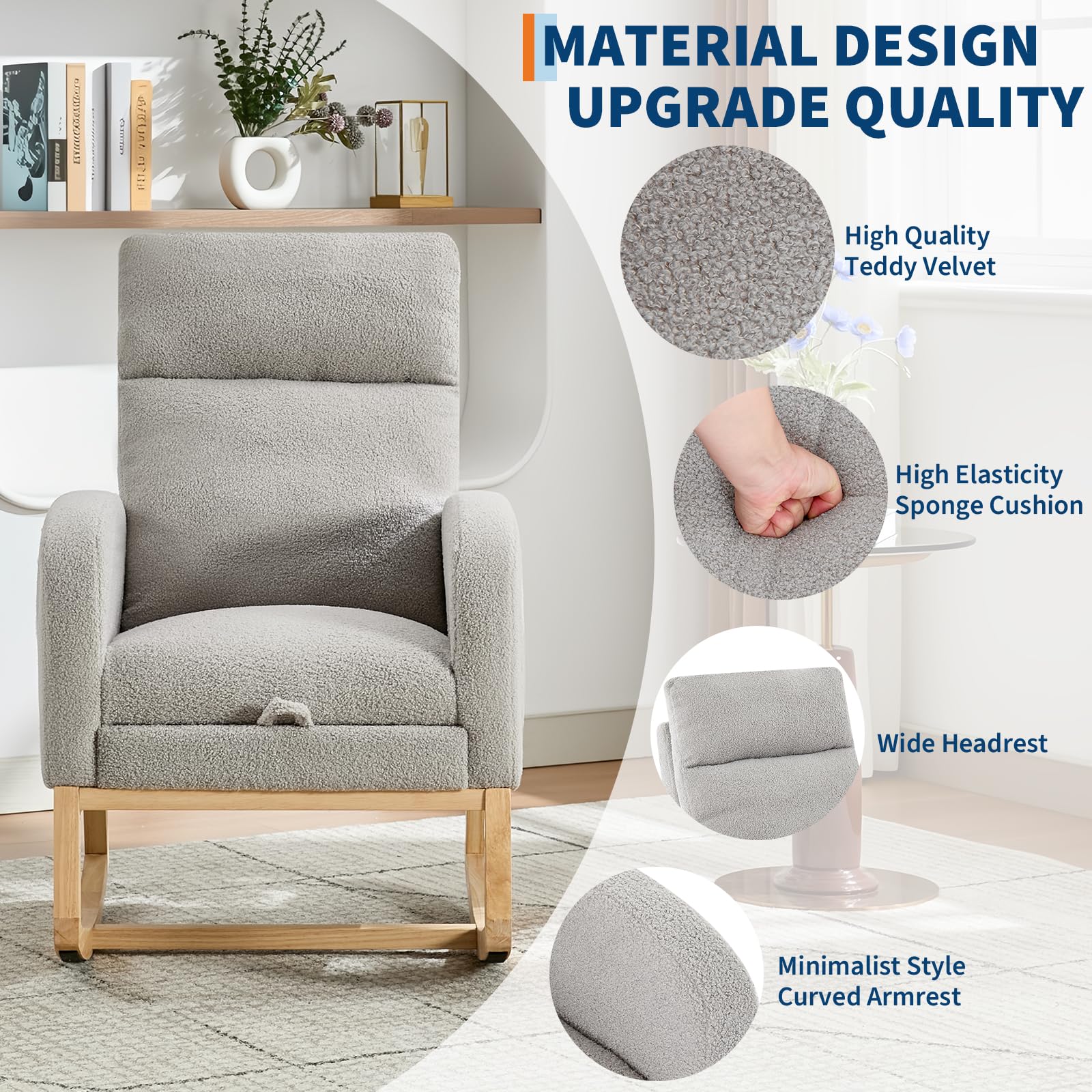 Modern Nursery Rocking Chair,  - Baby Nursery Rocking Chair ulasan dan harga