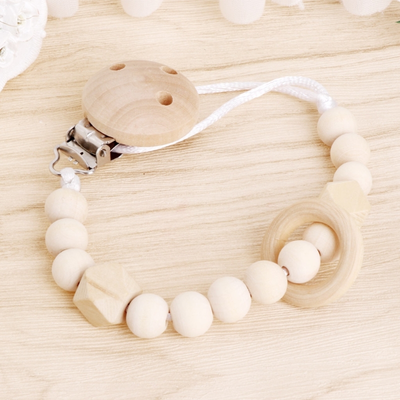Baby Pacifier Clip Chain Woode - Baby Nursery Hospital ulasan dan harga