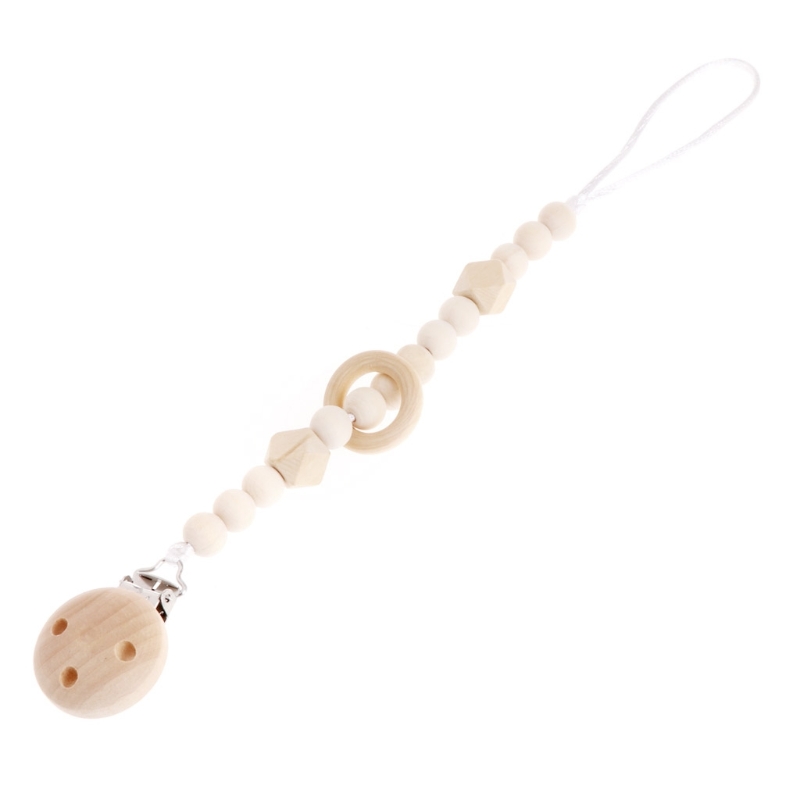 Baby Pacifier Clip Chain Woode - Baby Nursery Hospital ulasan dan harga