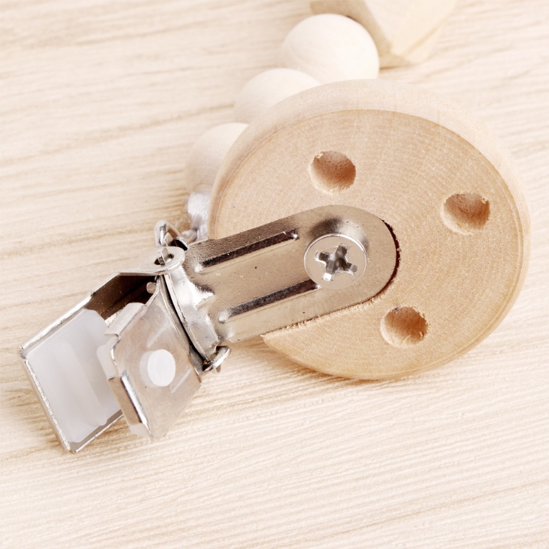 Baby Pacifier Clip Chain Woode - Baby Nursery Hospital ulasan dan harga