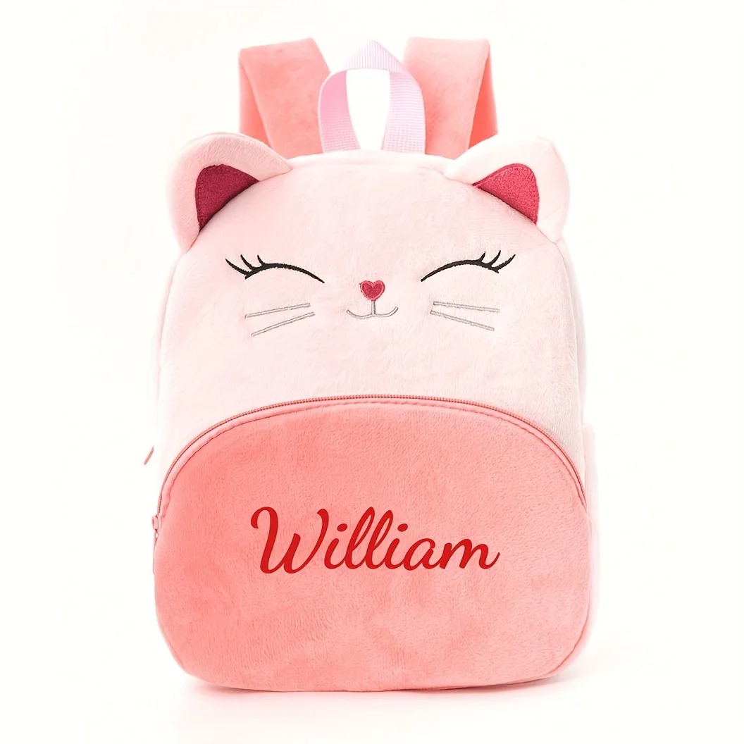 Customized Name Cartoon Cat Ba - Baby Nursery Backpack ulasan dan harga