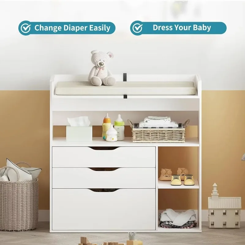 Contemporary minimalist MDF wh - Baby Nursery Table ulasan dan harga