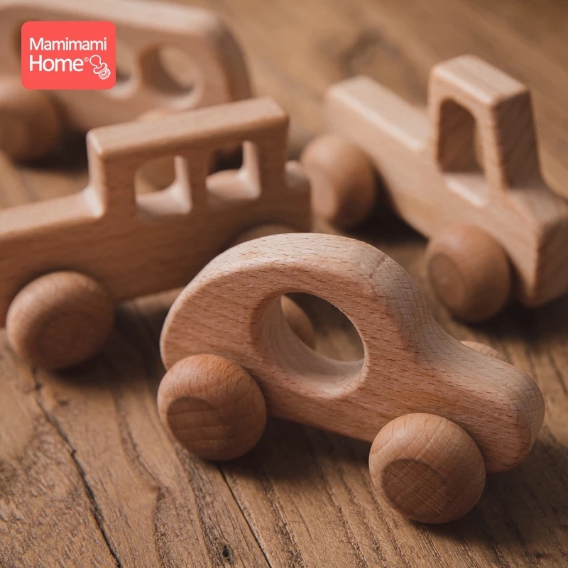 1pc Wooden Car Baby Toys BPA F - Baby Nursery Hospital ulasan dan harga
