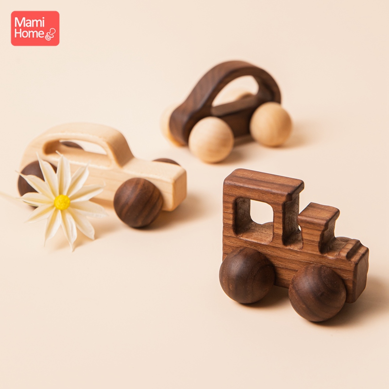 1pc Wooden Car Baby Toys BPA F - Baby Nursery Hospital ulasan dan harga