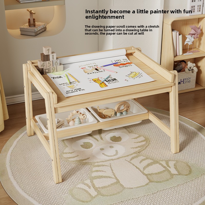 Solid wood tables and chairs,  - Baby Nursery Table ulasan dan harga