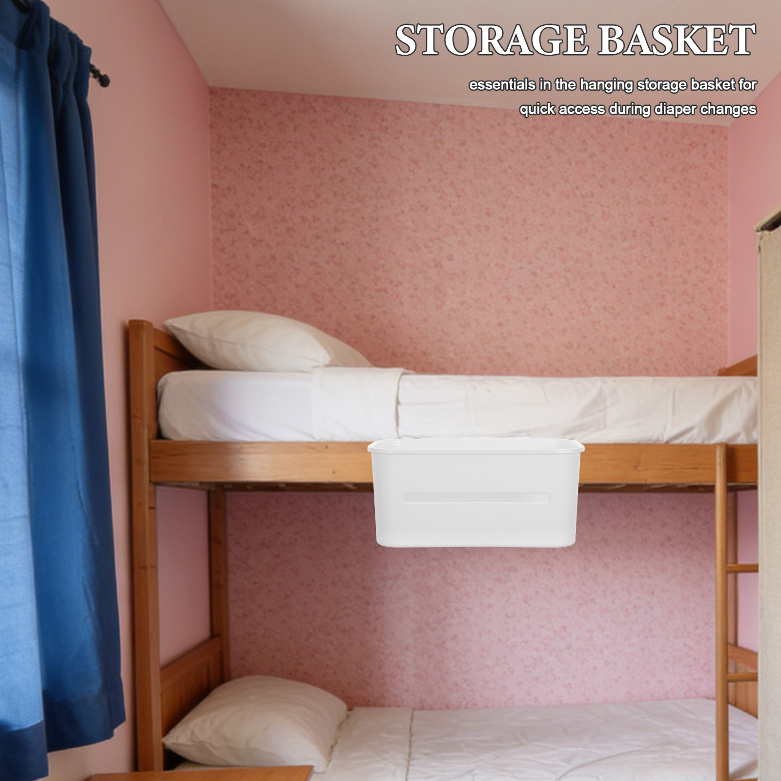 Crib Hanging Storage Basket Ba - Baby Nursery Storage ulasan dan harga