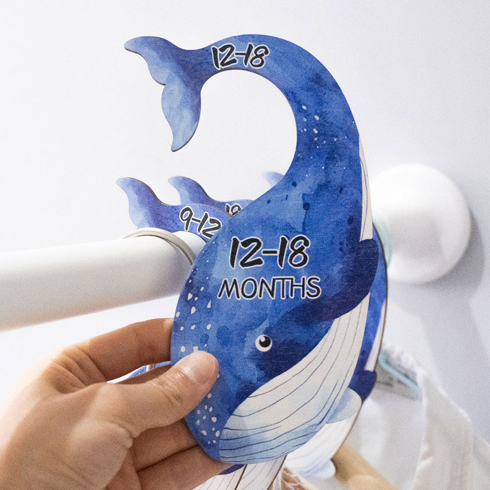 7Pcs Wooden Baby Clothes Divid - Baby Nursery Hangers ulasan dan harga