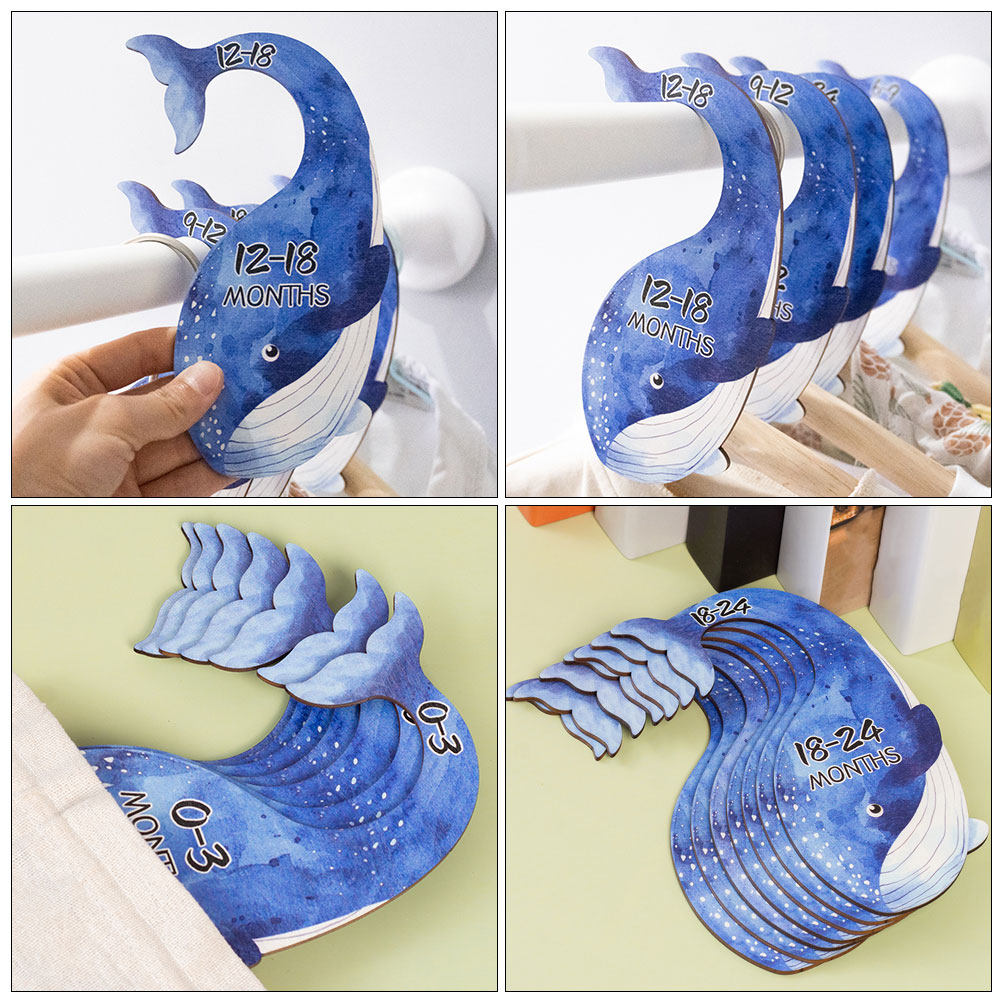 7Pcs Wooden Baby Clothes Divid - Baby Nursery Hangers ulasan dan harga