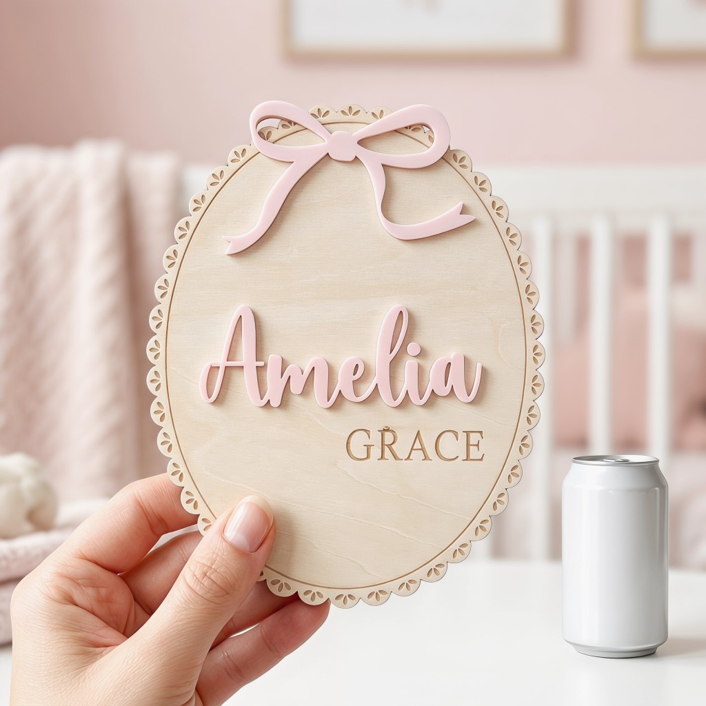 1Pc Custom Bow Lace Edge Baby  - Baby Nursery ulasan dan harga