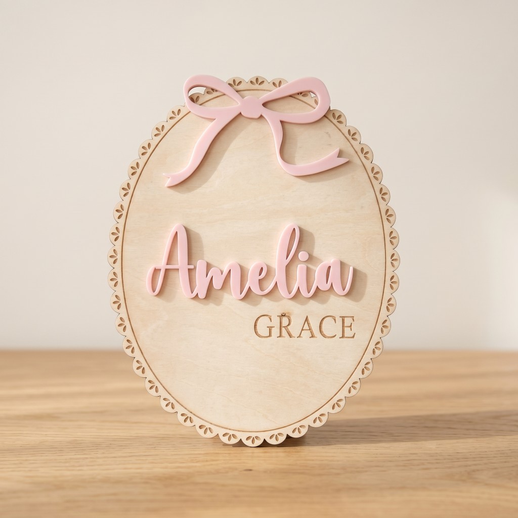 1Pc Custom Bow Lace Edge Baby  - Baby Nursery ulasan dan harga