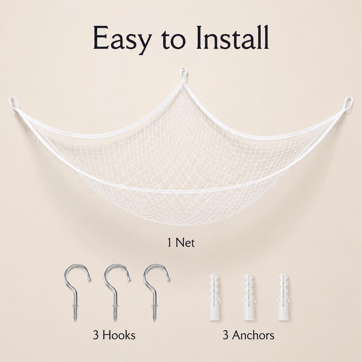Mesh Toy Storage Hammock Hangi - Baby Nursery ulasan dan harga