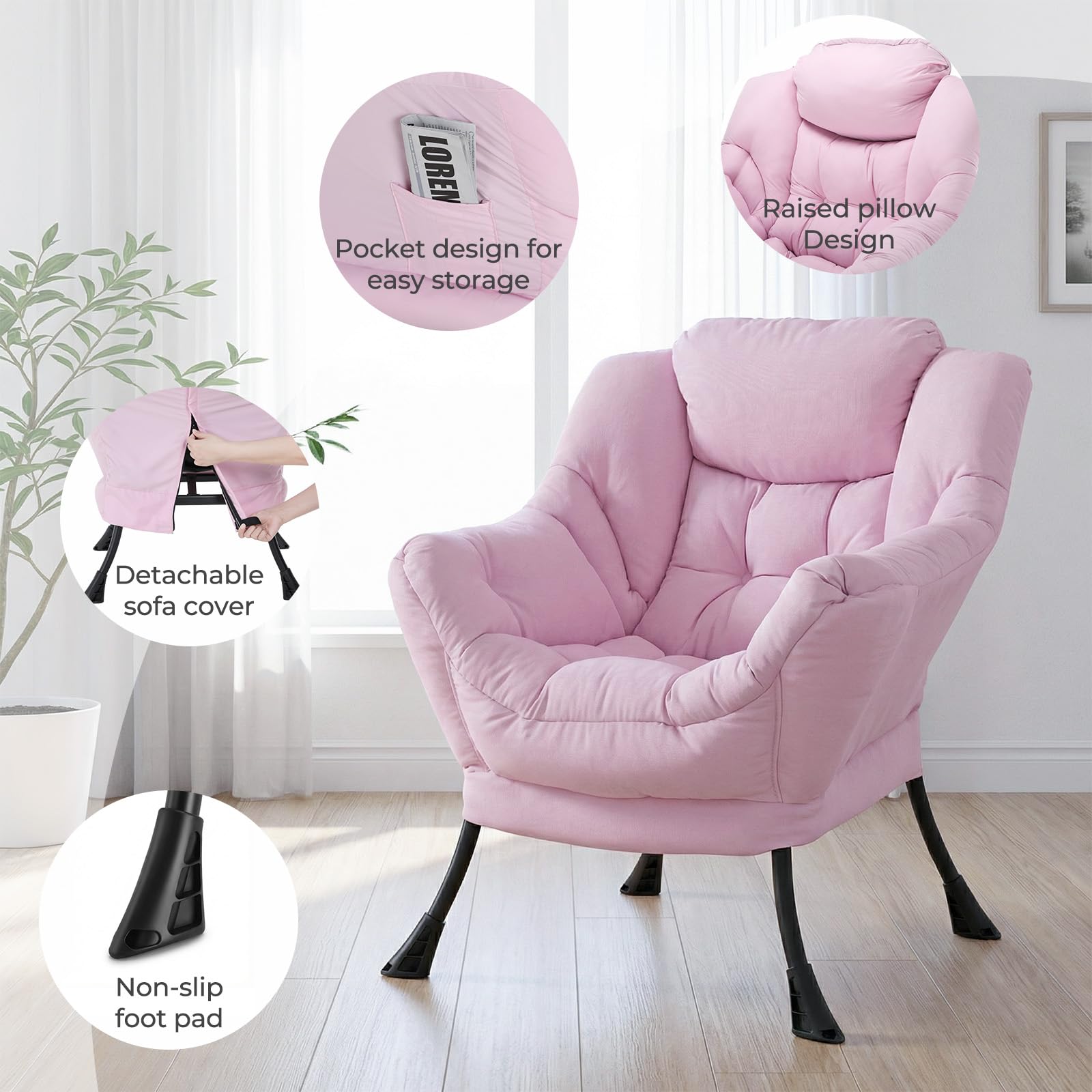 Lazy Chair with Ottoman Comfy  - Baby Nursery Rocking Chair ulasan dan harga
