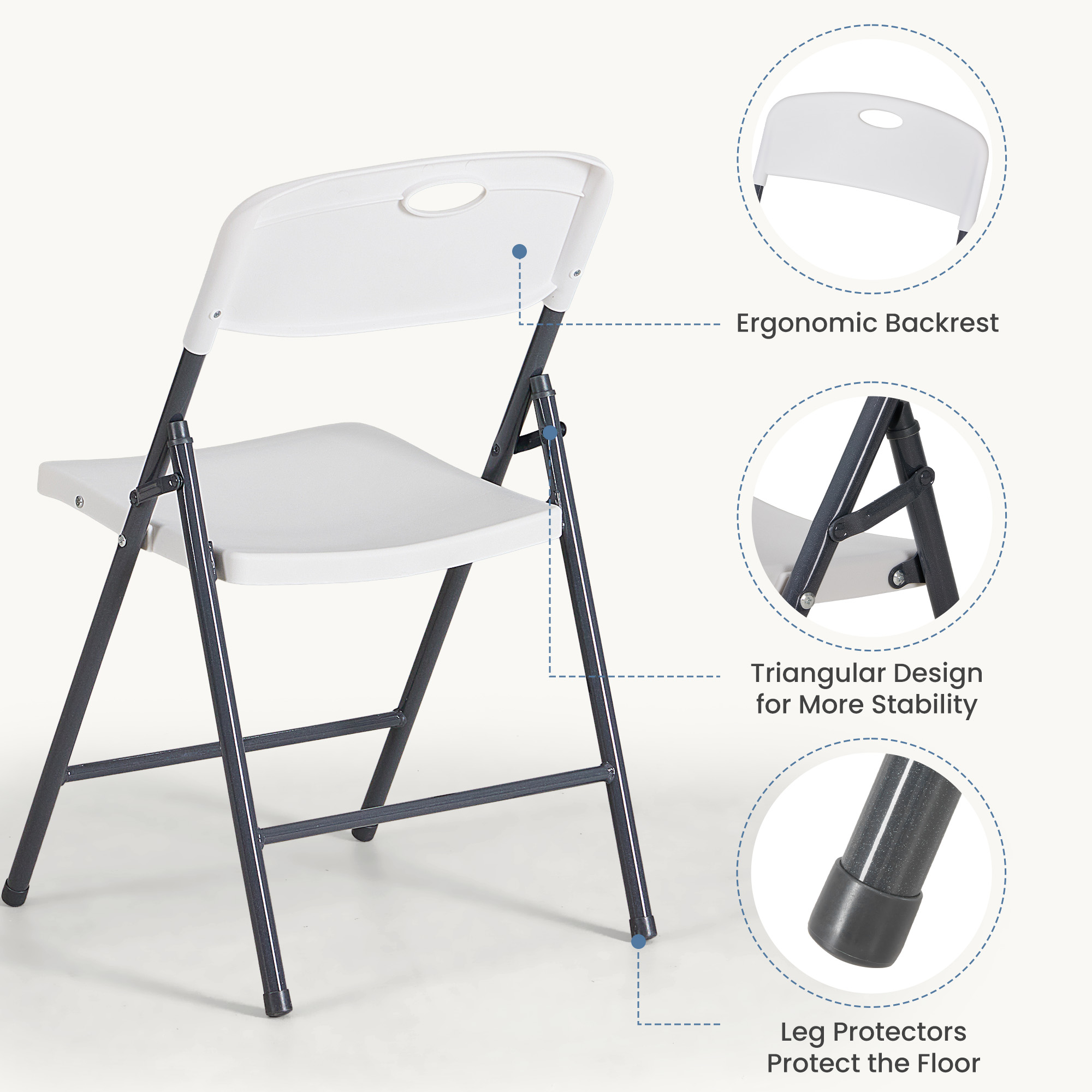 JHK 2/4/6 Pack Plastic Stackab - Baby Nursery Rocking Chair ulasan dan harga