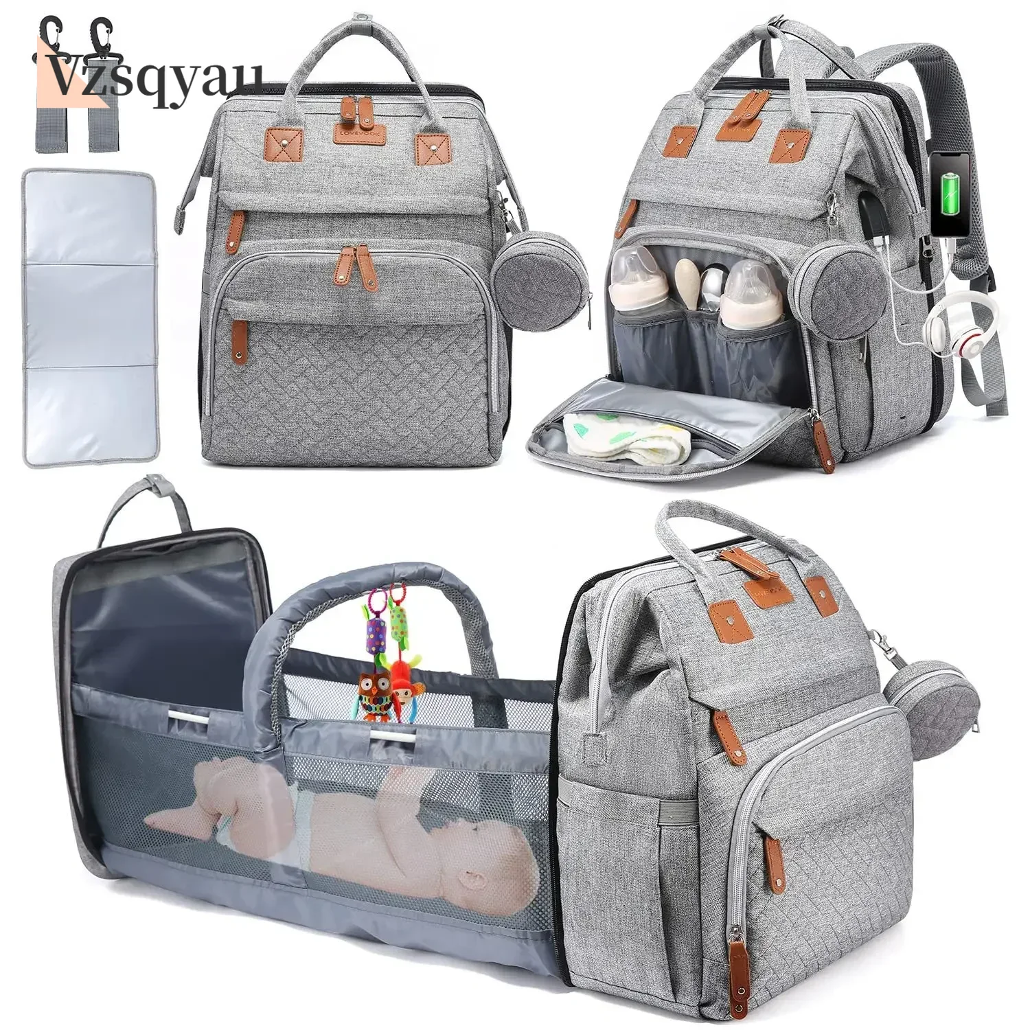 New Baby Nappy Changing Bags C - Baby Nursery Backpack ulasan dan harga