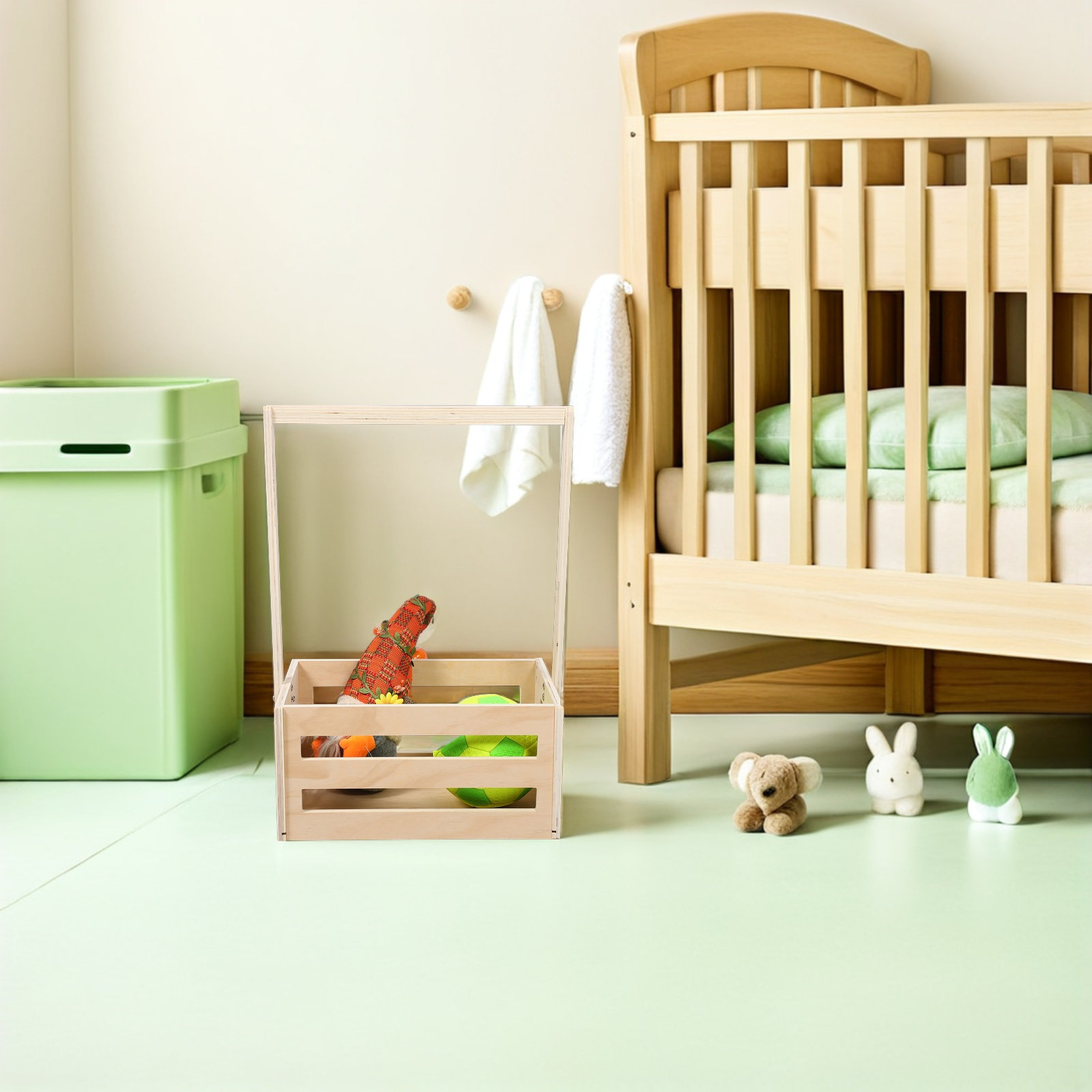 Vintage Wooden Baby Shower Sto - Baby Nursery Storage ulasan dan harga