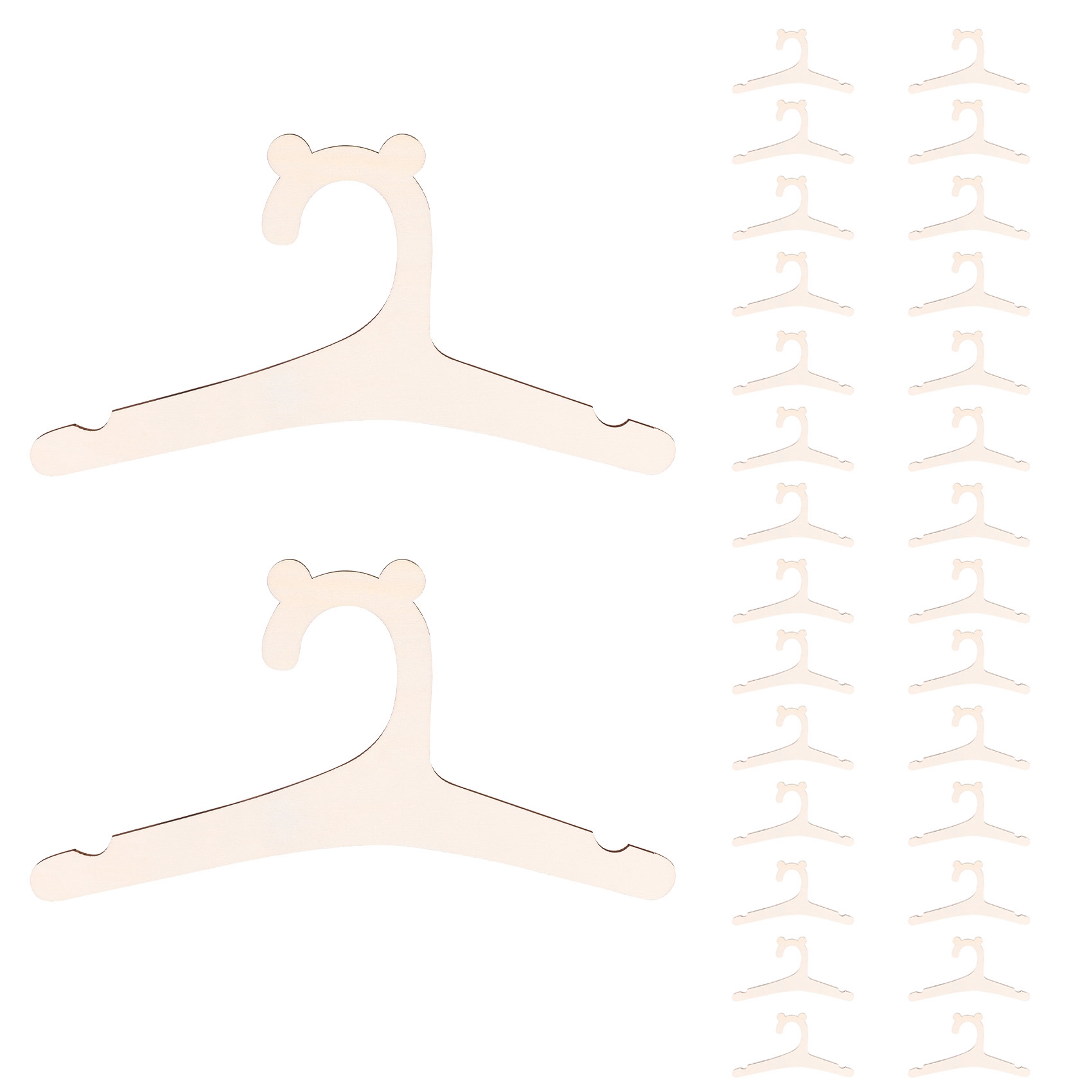 Y42A-30 Pcs Wooden Hanger For  - Baby Nursery Hangers ulasan dan harga