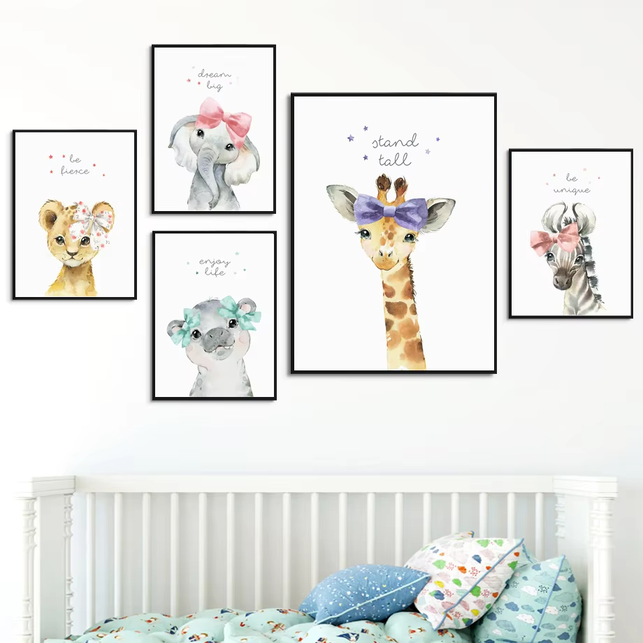 Lion Zebra Giraffe Elephant Hi - Baby Nursery Giraffe ulasan dan harga