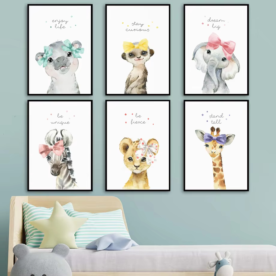 Lion Zebra Giraffe Elephant Hi - Baby Nursery Giraffe ulasan dan harga
