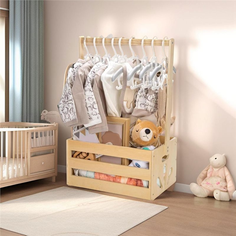 Wooden Baby Shower Gift Basket - Baby Nursery Storage ulasan dan harga