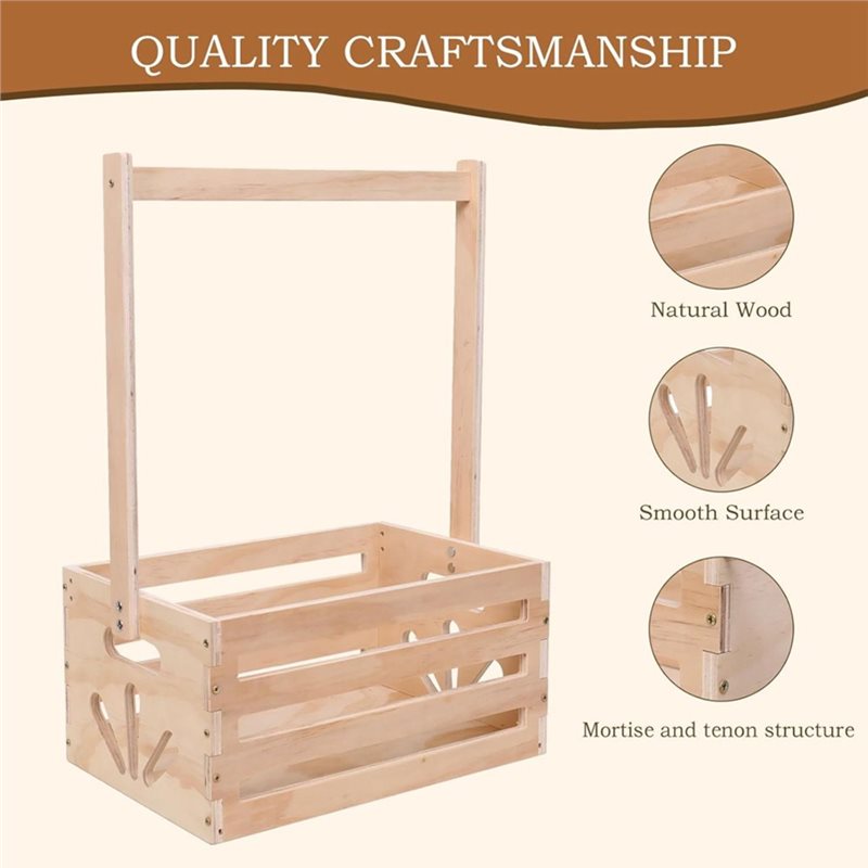 Wooden Baby Shower Gift Basket - Baby Nursery Storage ulasan dan harga