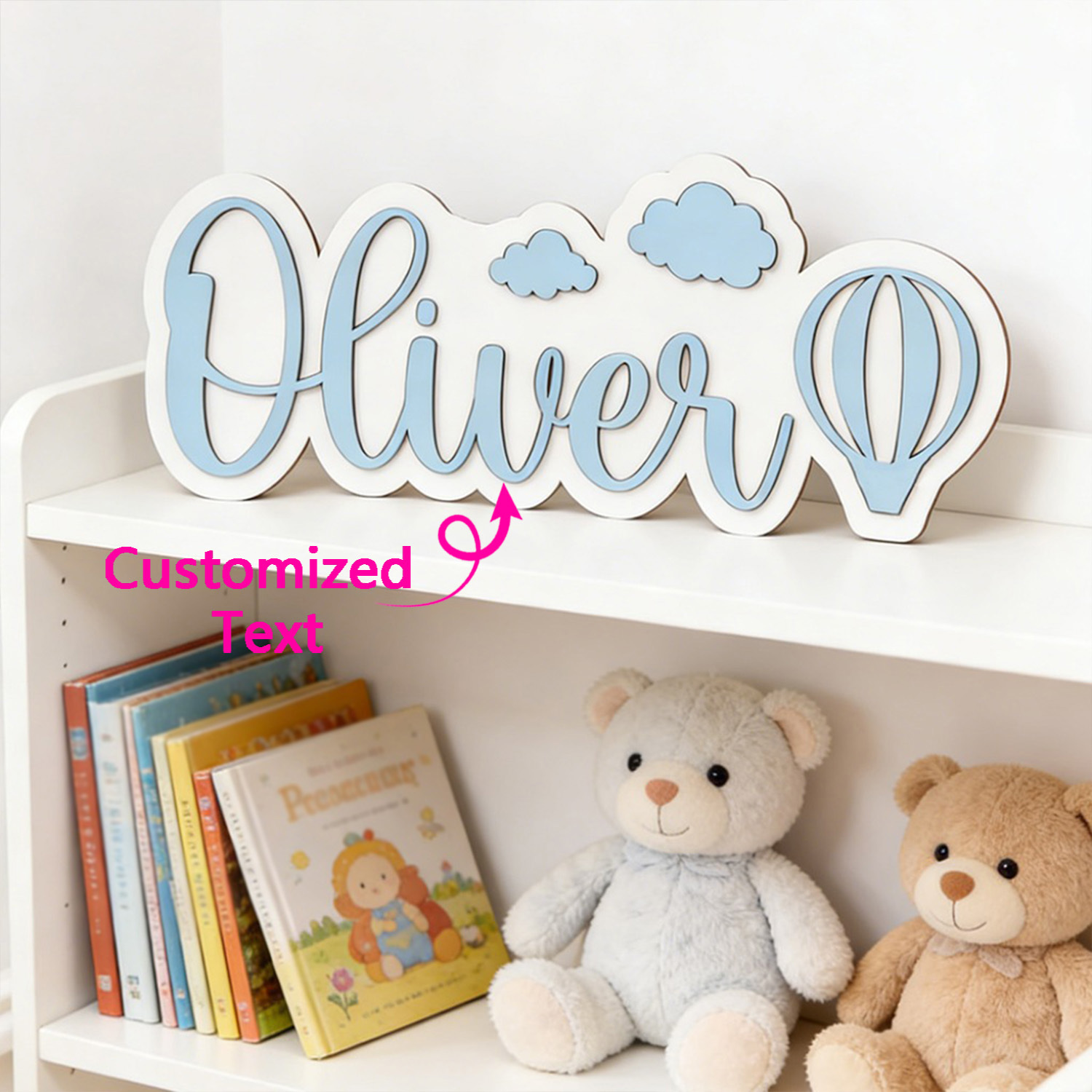 Personalized Hot Air Balloon & - Baby Nursery ulasan dan harga