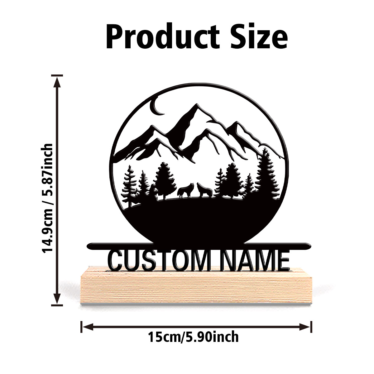 1pc Fun Personalized Custom mo - Baby Nursery Mountain Theme ulasan dan harga