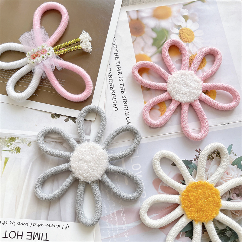 Cotton Rope Woven Daisy Flower - Baby Nursery Hanging Decor ulasan dan harga