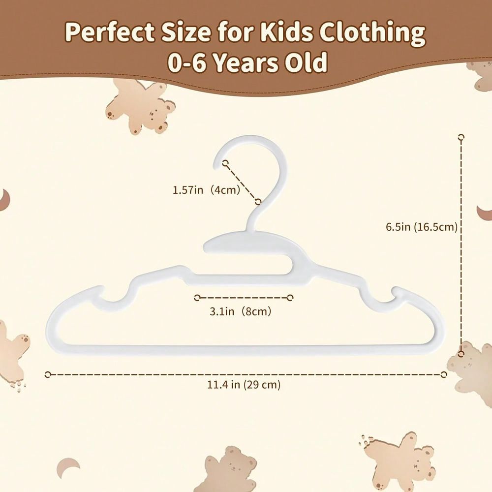 70 100 Pack Kids Hangers Plast - Baby Nursery Hangers ulasan dan harga