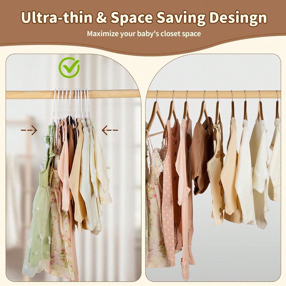 70 100 Pack Kids Hangers Plast - Baby Nursery Hangers ulasan dan harga