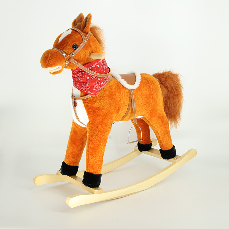 Kids Rocking Horse Wooden Anim - Baby Nursery Rocking Chair ulasan dan harga
